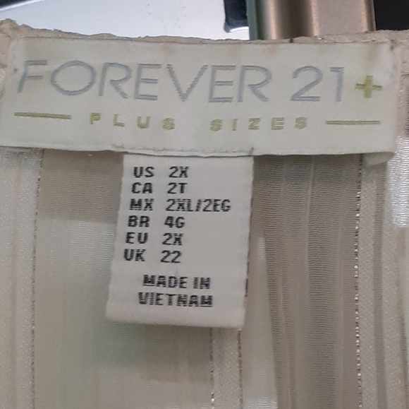 Forever 21 Sheer Sparkle Shirt - Picture 2 of 3